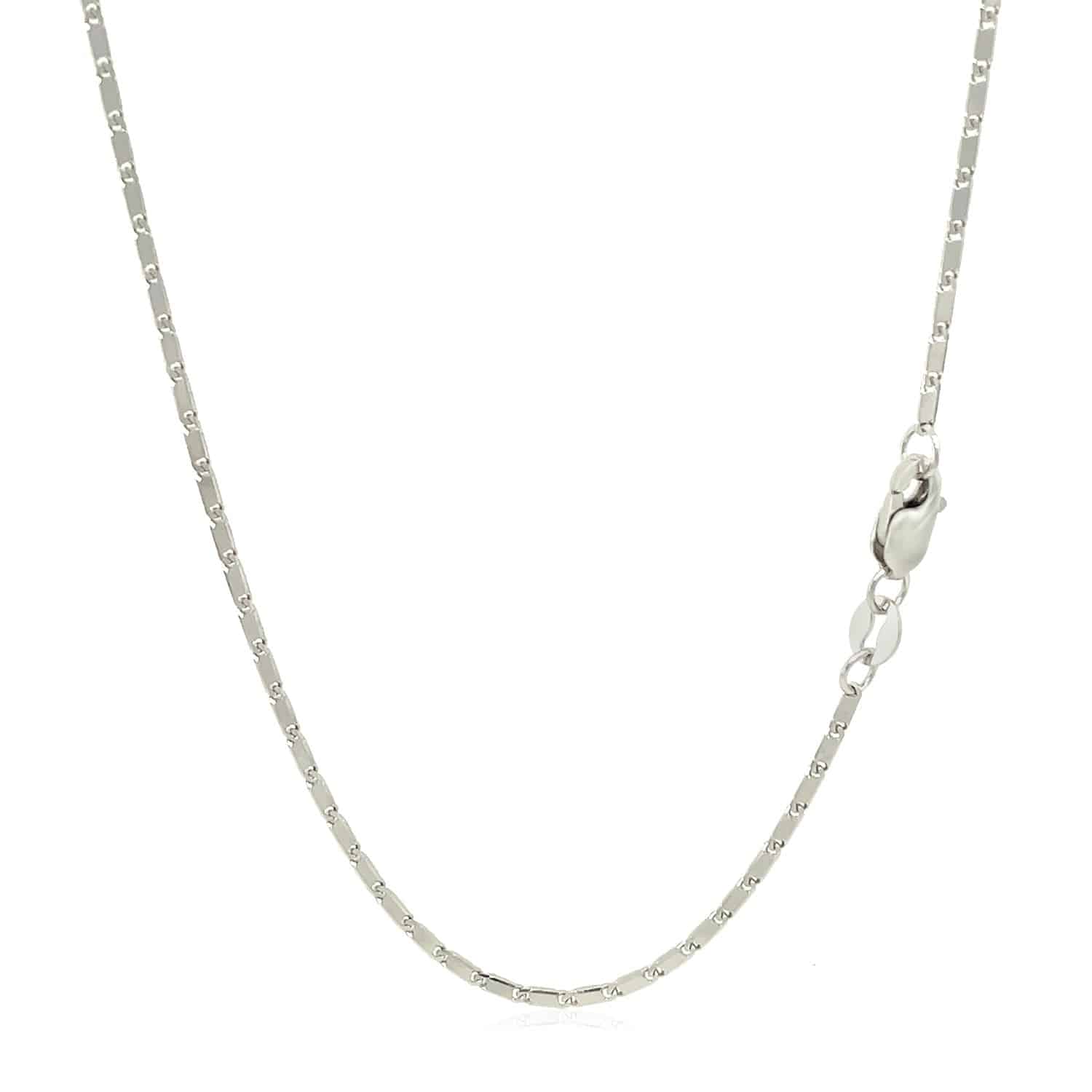 14k White Gold Lumina Pendant Chain (1.00 mm) - Forever in Harmony