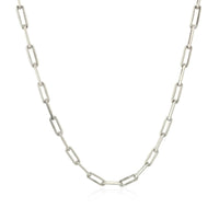 14K White Gold Paperclip Chain (2.50 mm) - Forever in Harmony