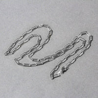 14K White Gold Paperclip Chain (2.50 mm) - Forever in Harmony