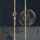 10k Yellow Gold Solid Diamond Cut Rope Chain (1.40 mm) - Forever in Harmony