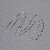 14k White Gold Solid Figaro Chain (1.90 mm) - Forever in Harmony