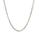 Sterling Silver Rhodium Plated Cable Chain (2.75 mm) - Forever in Harmony