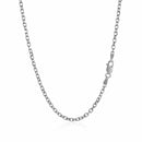 Sterling Silver Rhodium Plated Cable Chain (2.75 mm) - Forever in Harmony