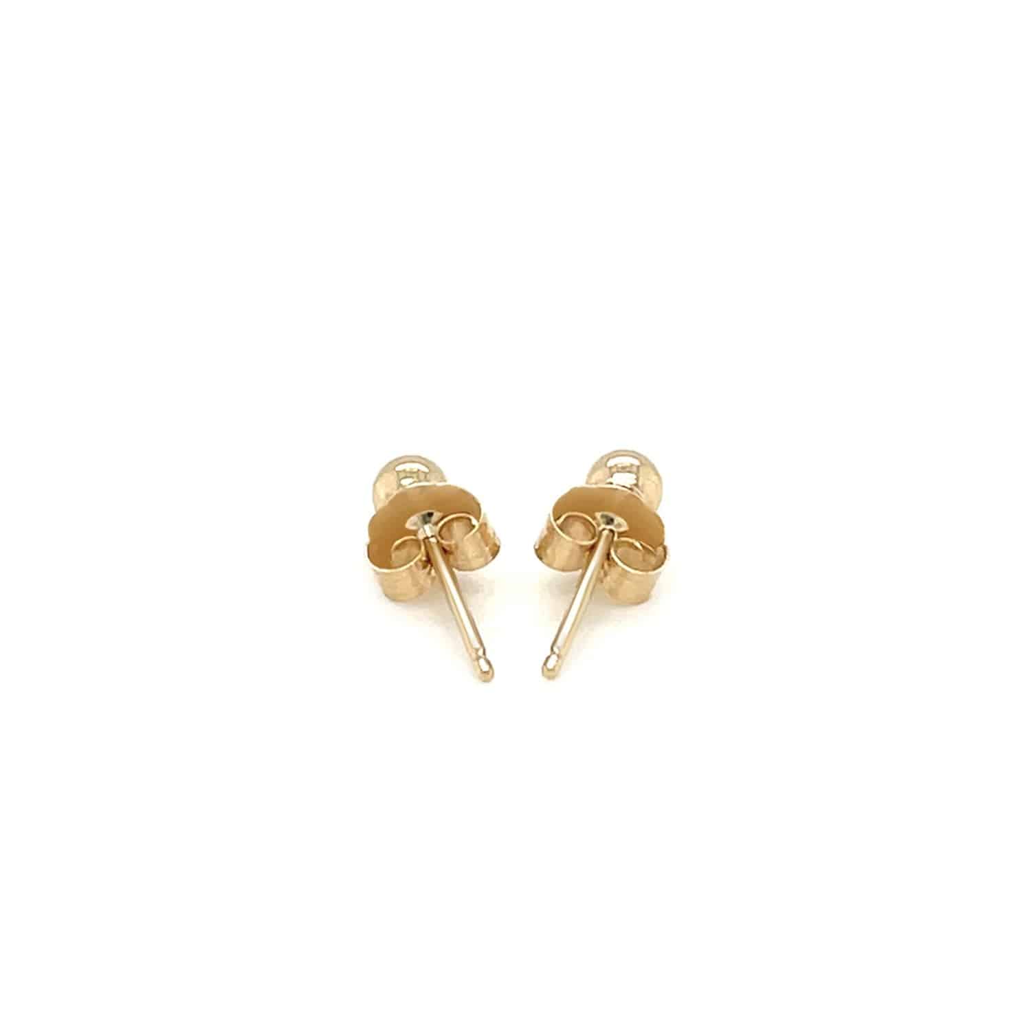 14k Yellow Gold Polished Round Stud Earrings(3mm) - Forever in Harmony