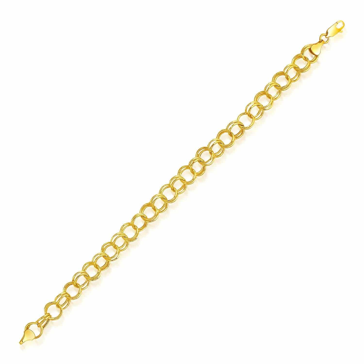 14k Yellow Gold Lite Charm Bracelet (8.00 mm) |