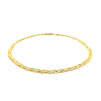 14k Yellow Gold Braided Bracelet  (3.50 mm) | - Forever in Harmony