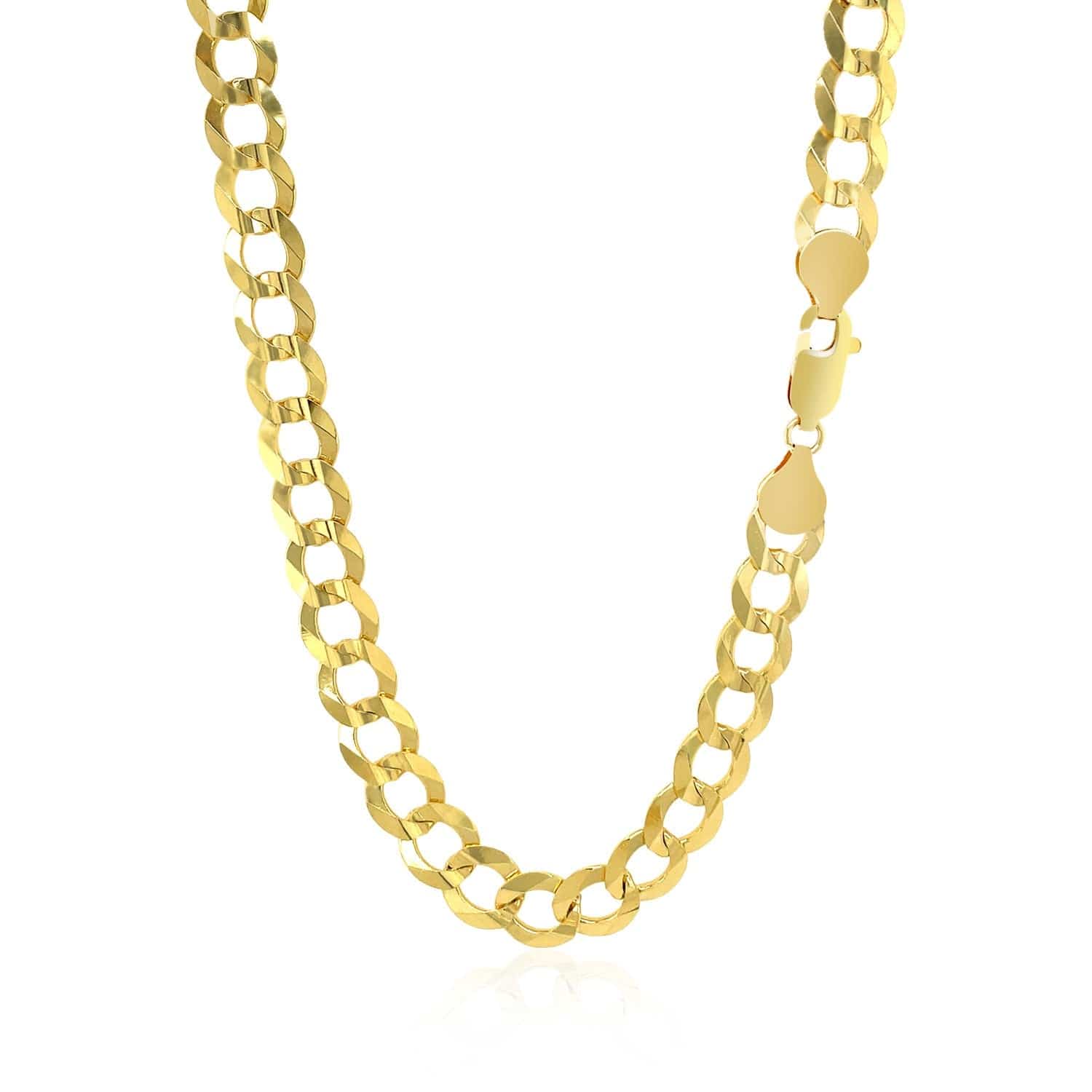 10k Yellow Gold Curb Chain (7.00 mm) - Forever in Harmony