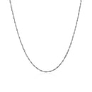 14k White Gold Singapore Chain (1.10 mm) - Forever in Harmony