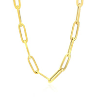 14K Yellow Gold Wide Paperclip Chain (6.1 mm) | 18'' - Forever in Harmony