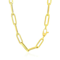 14K Yellow Gold Wide Paperclip Chain (6.1 mm) | - Forever in Harmony