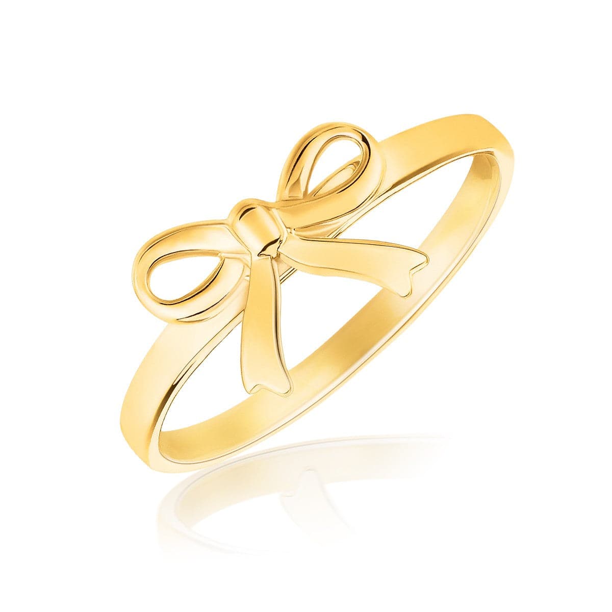 14k Yellow Gold Bow Ring - Forever in Harmony