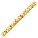 14k Yellow Gold Fancy Basket Weave Line Bracelet (4.85 mm) | - Forever in Harmony