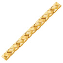 14k Yellow Gold Fancy Basket Weave Line Bracelet (4.85 mm) | 7.25'' - Forever in Harmony