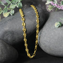 14k Yellow Gold Puffed Mariner Link Chain (4.70 mm) | - Forever in Harmony