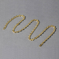 14k Yellow Gold Puffed Mariner Link Chain (4.70 mm) | 18'' - Forever in Harmony