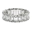 Emerald Cut Lab Grown Diamond Eternity Ring in 14k White Gold (8 cttw FG/VS2) - Forever in Harmony