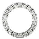 Emerald Cut Lab Grown Diamond Eternity Ring in 14k White Gold (8 cttw FG/VS2) - Forever in Harmony