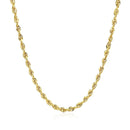 14k Yellow Gold Solid Diamond Cut Rope Chain (2.75 mm) | 18'' - Forever in Harmony