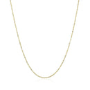 14k Yellow Gold Singapore Chain 0.81 mm | - Forever in Harmony