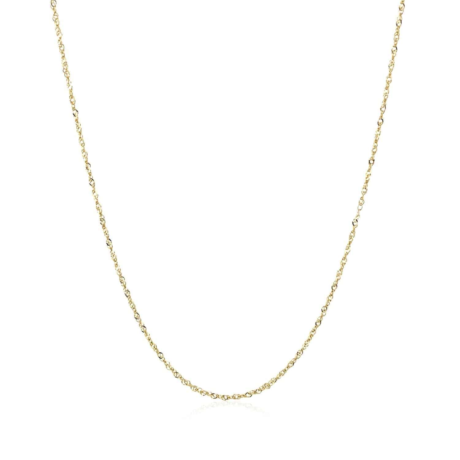 14k Yellow Gold Singapore Chain 0.81 mm | 16''