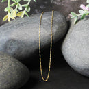 14k Yellow Gold Singapore Chain 0.81 mm | - Forever in Harmony