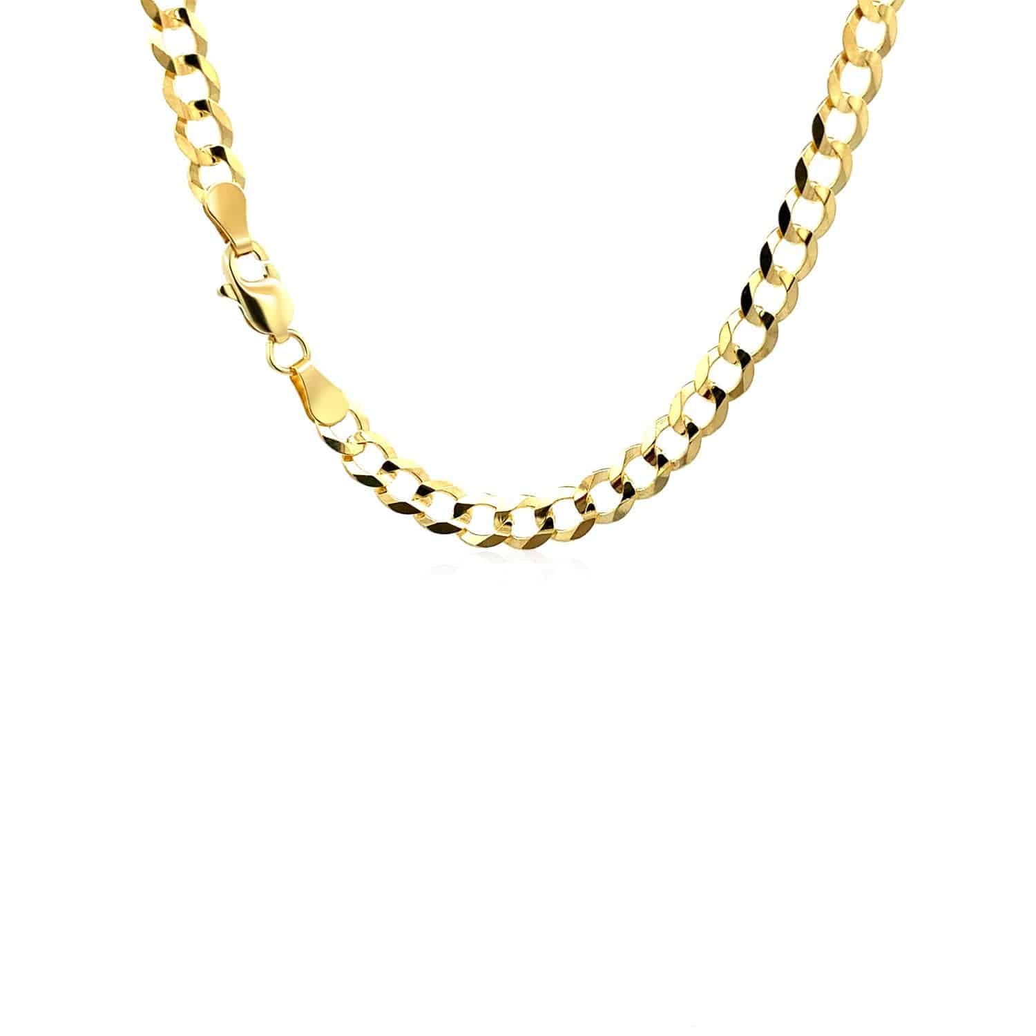 10k Yellow Gold Curb Chain (4.70 mm) - Forever in Harmony