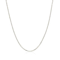 10k White Gold Cable Chain (1.10 mm) - Forever in Harmony