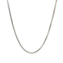 14k White Gold Round Box Chain (1.8 mm) - Forever in Harmony