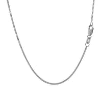 10k White Gold Gourmette Chain 1.0mm (1.00 mm) - Forever in Harmony