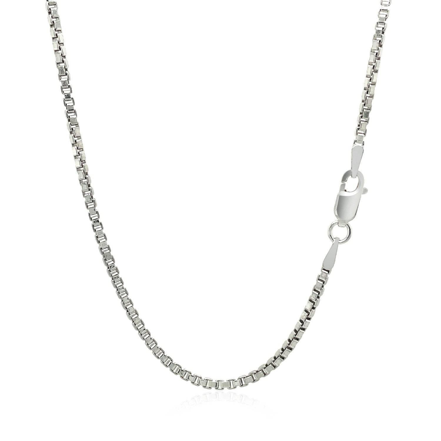 Sterling Silver Rhodium Plated Box Chain (1.80 mm) - Forever in Harmony