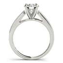 14k White Gold Antique Style Graduagted Diamond Engagement Ring (1 1/8 cttw) - Forever in Harmony