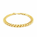 14k Yellow Gold Solid Miami Cuban Bracelet (7.20 mm) | - Forever in Harmony