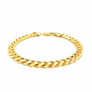 14k Yellow Gold Solid Miami Cuban Bracelet (7.20 mm) | 8.5'' - Forever in Harmony