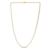 14k Yellow Gold Round Pave Franco Chain (2.30 mm) - Forever in Harmony