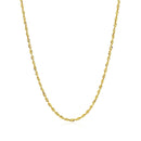 14k Yellow Gold Solid Diamond Cut Rope Chain (1.80 mm) - Forever in Harmony