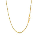 14k Yellow Gold Solid Diamond Cut Rope Chain (1.80 mm) - Forever in Harmony