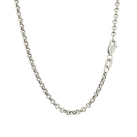 10k White Gold Rolo Chain (2.40 mm) - Forever in Harmony