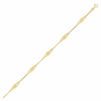 14k Yellow Gold Infinity Ankle Bracelet - Forever in Harmony