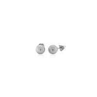 14k White Gold Classic Round Stud Earrings (6mm) - Forever in Harmony