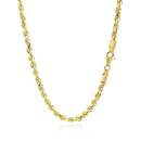 10k Yellow Gold Solid Diamond Cut Rope Chain (3.50 mm) | - Forever in Harmony