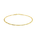 14k Yellow Gold Figaro Anklet 1.5mm - Forever in Harmony