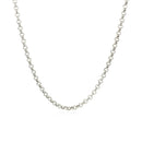 14k White Gold Rolo Chain (2.50 mm) - Forever in Harmony