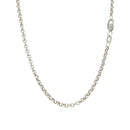 14k White Gold Rolo Chain (2.50 mm) - Forever in Harmony