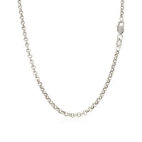 14k White Gold Rolo Chain (2.50 mm) - Forever in Harmony