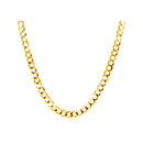 14k Yellow Gold Solid Curb Chain (2.60 mm) | - Forever in Harmony