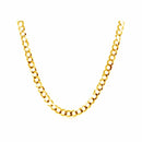 14k Yellow Gold Solid Curb Chain (2.60 mm) | 16'' - Forever in Harmony