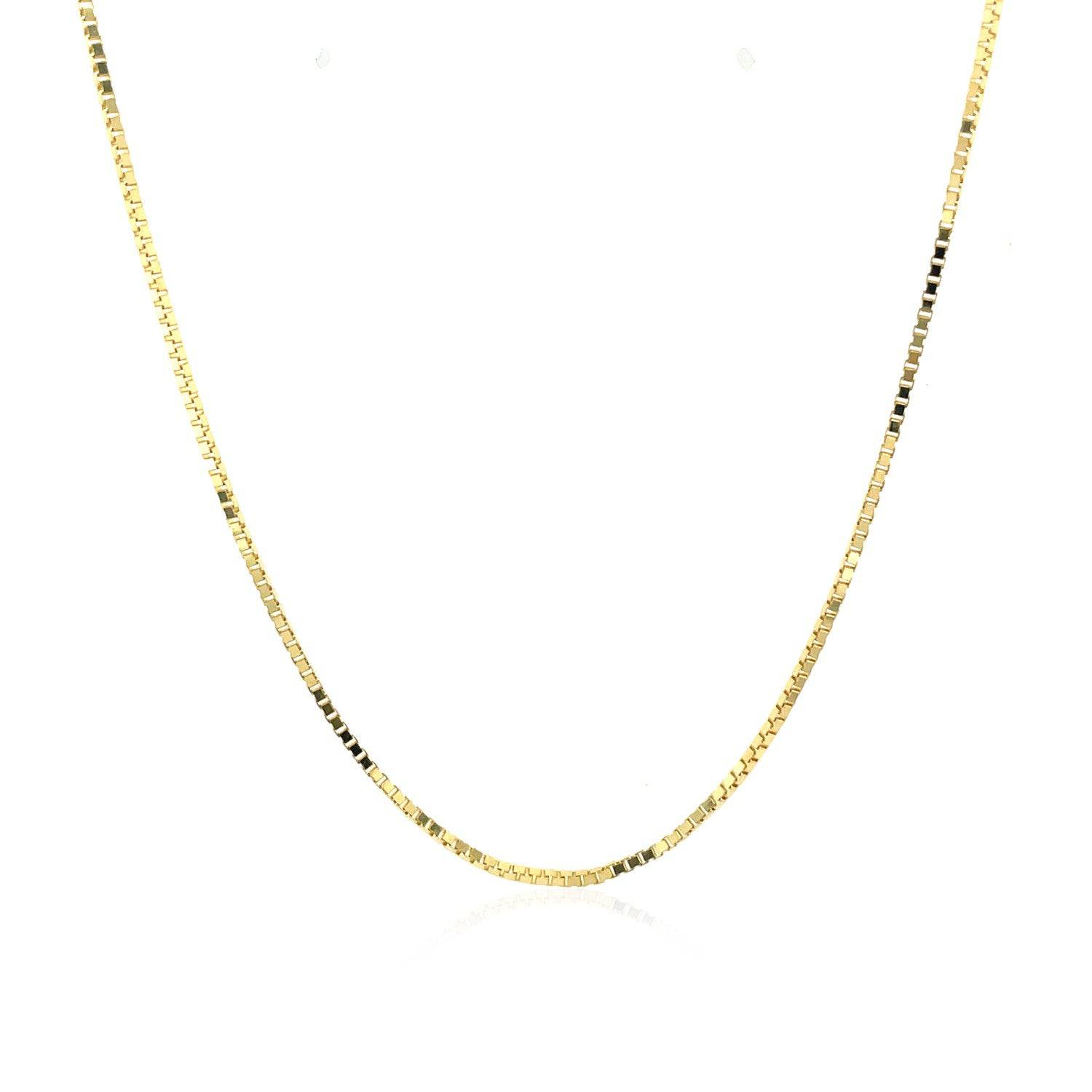 10k Yellow Gold Classic Box Chain (0.94 mm) - Forever in Harmony