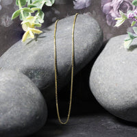 10k Yellow Gold Classic Box Chain (0.94 mm) - Forever in Harmony