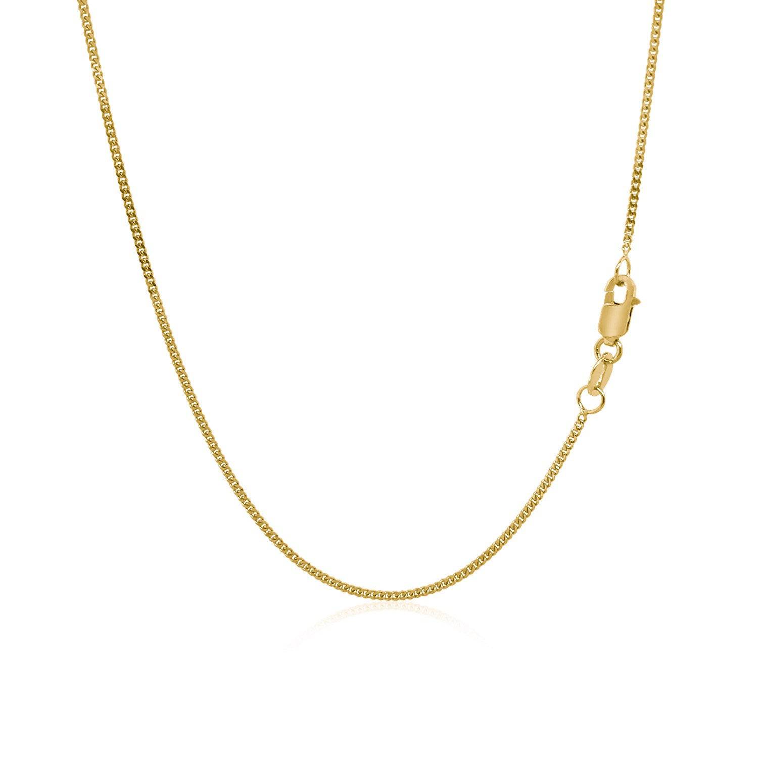 14k Yellow Gold Gourette Chain 1.0mm (1.00 mm) - Forever in Harmony