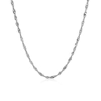 14k White Gold Singapore Chain (1.80 mm) - Forever in Harmony